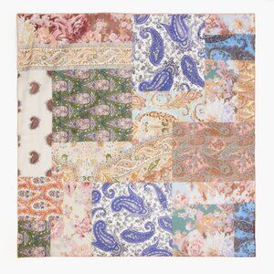 NWT ZIMMERMANN Patchwork printed cotton and silk-blend voile scarf